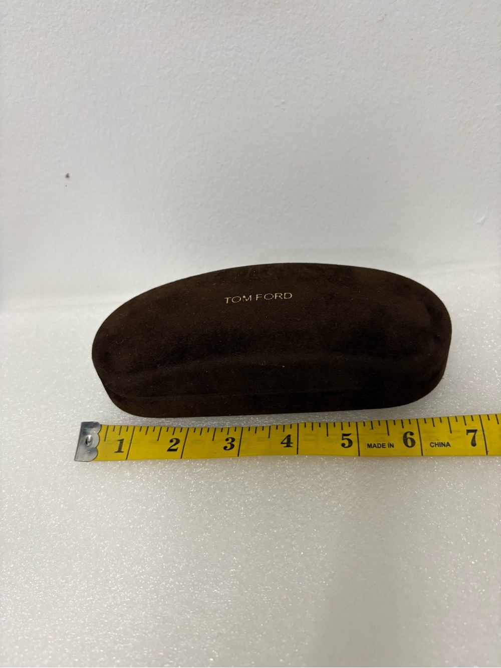 TOM FORD Dark Brown Velvet Sunglasses Eye Glasses Hard Case Clamshell. - Picture 5 of 7